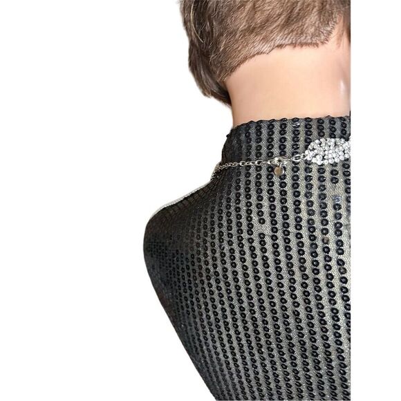 Baublebar supernova Silver Rhinestone Choker Necklace Wedding Statement Piece - Picture 3 of 3